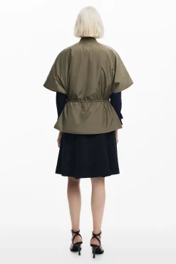 Adjustable nylon poncho
