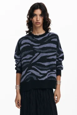 Animal print sweater