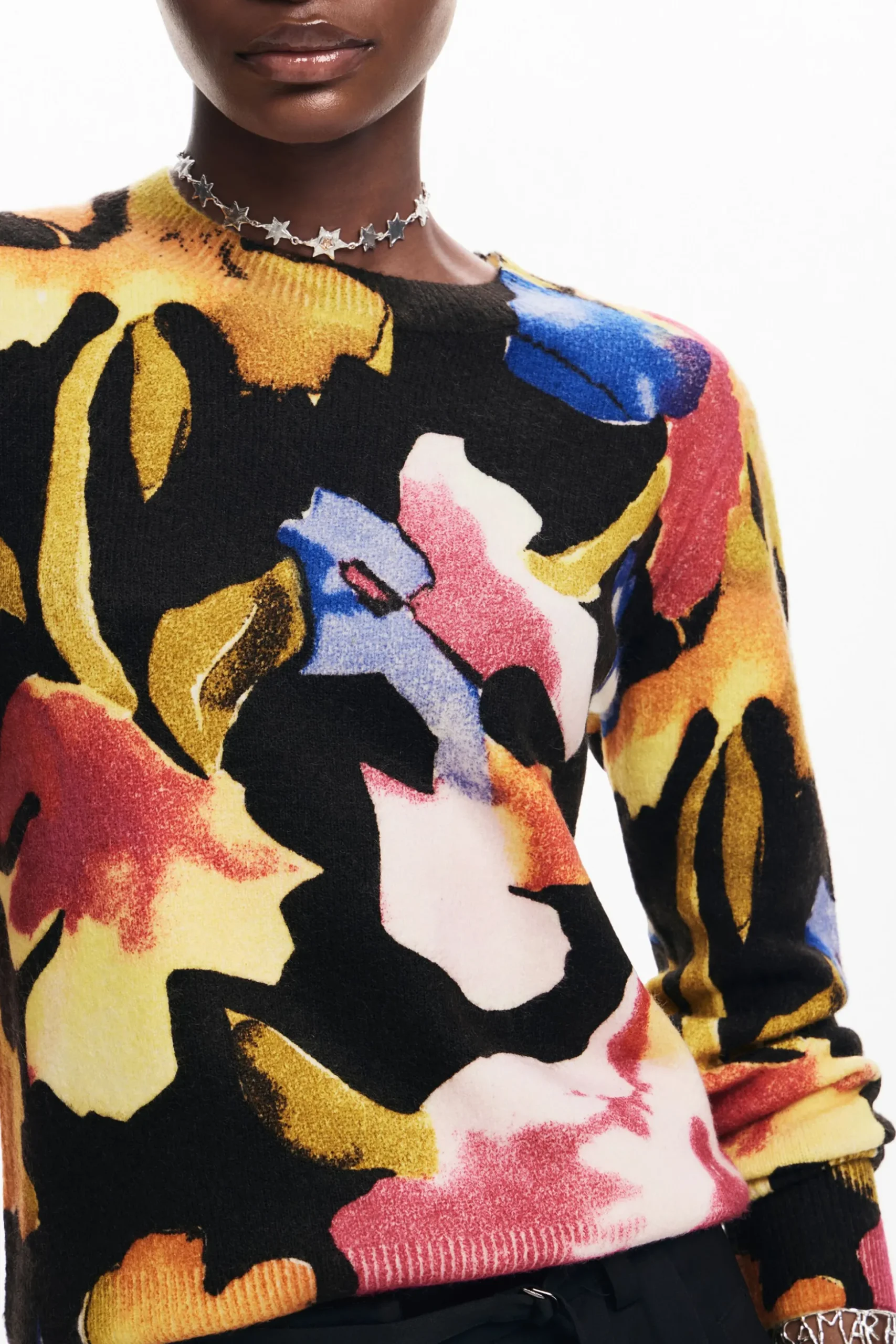 Arty flower sweater