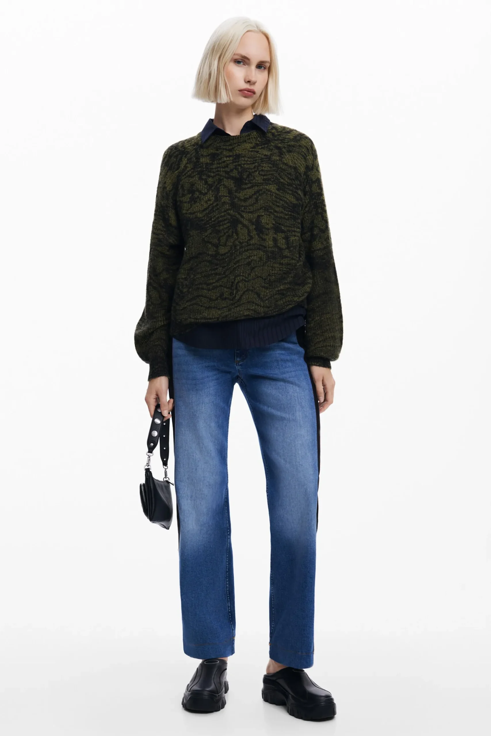 Arty print sweater