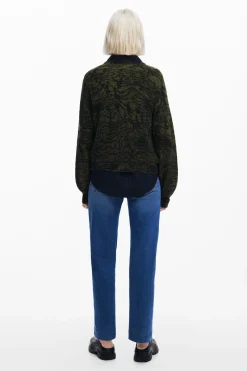 Arty print sweater