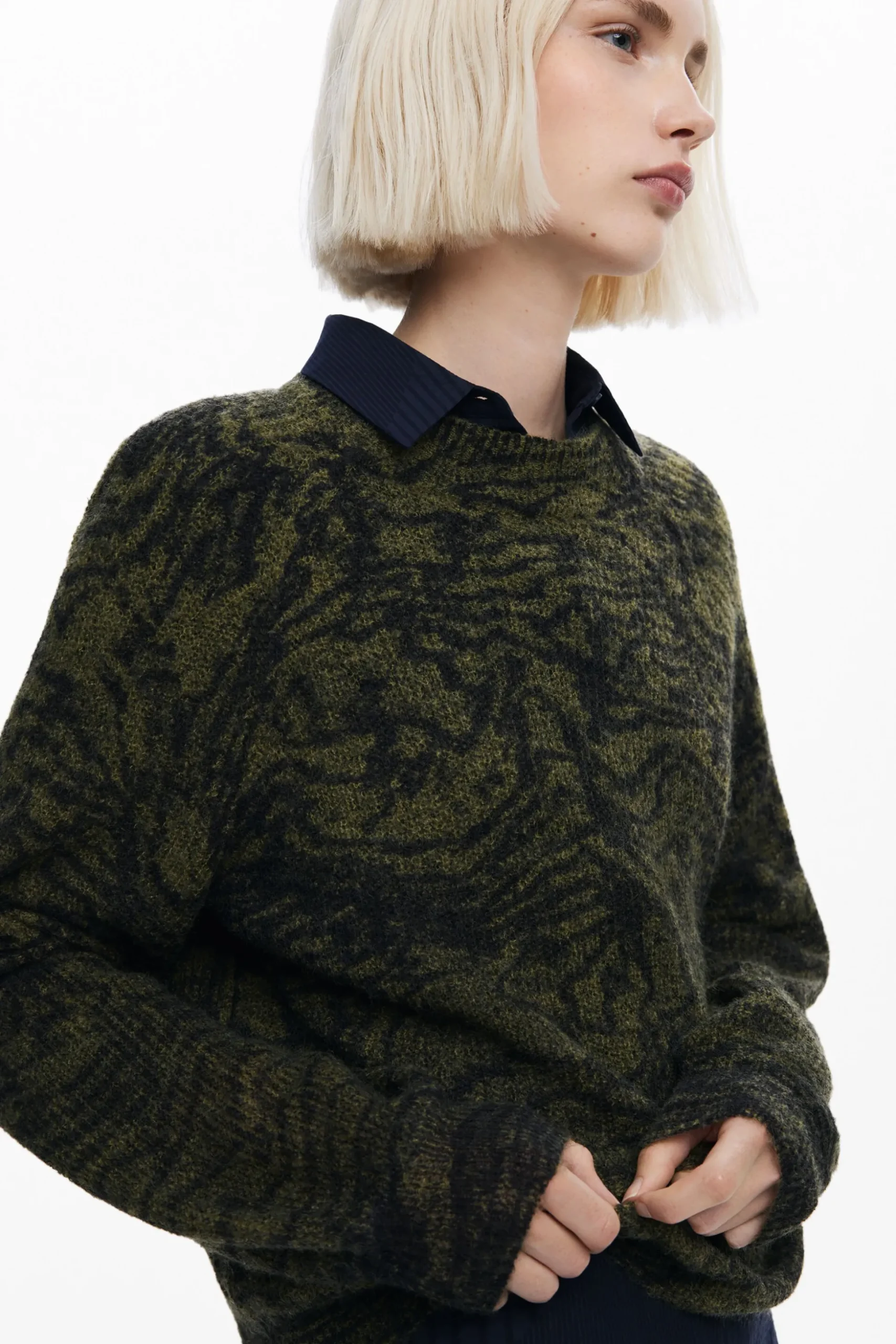 Arty print sweater