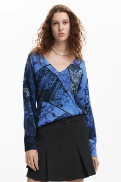 Arty print sweater