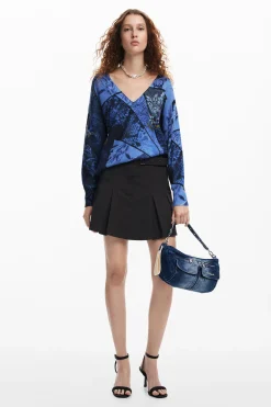 Arty print sweater