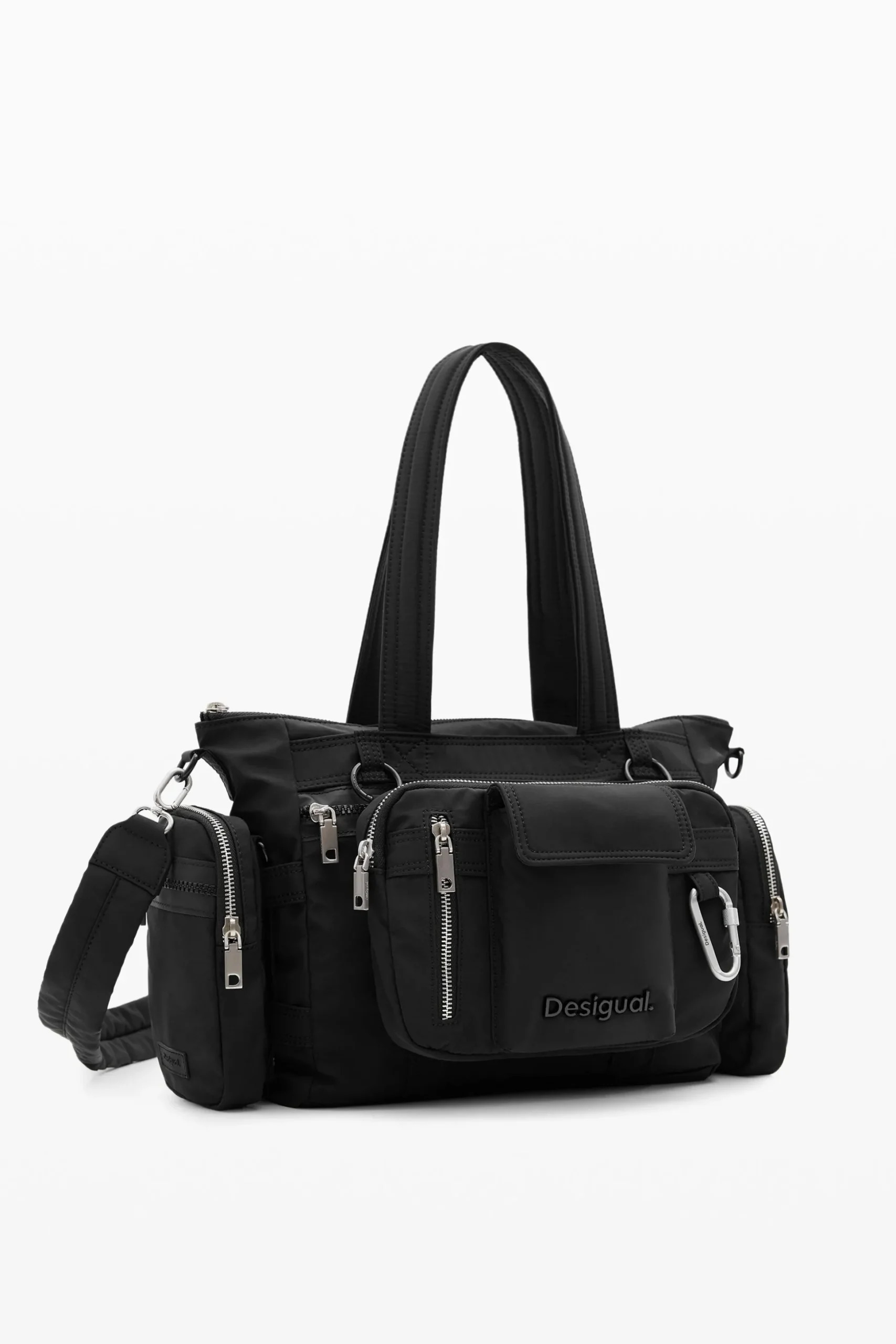 Bag with large handles and zipper