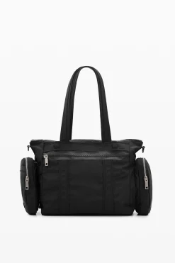Bag with large handles and zipper