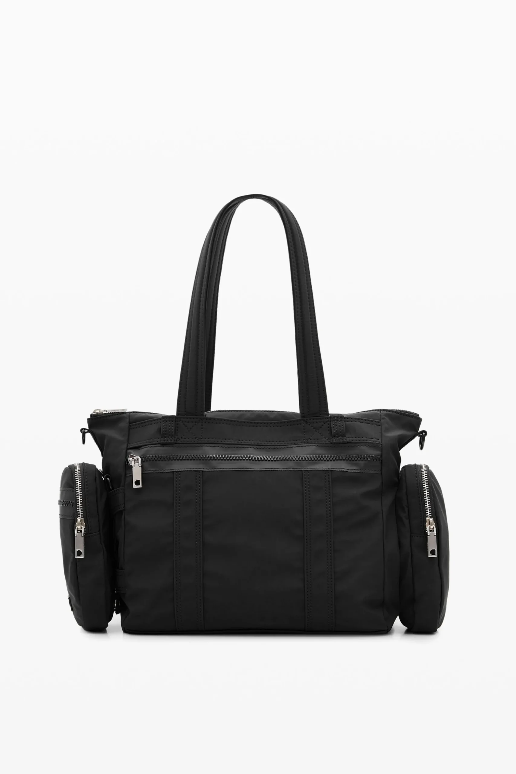 Bag with large handles and zipper
