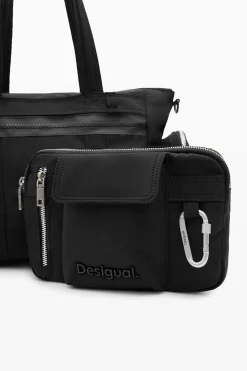 Bag with large handles and zipper