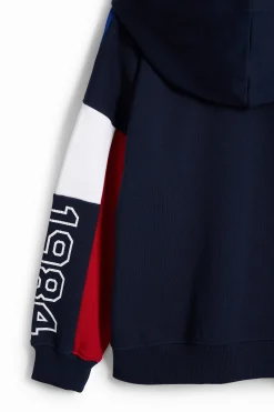 Basketball-style sweatshirt