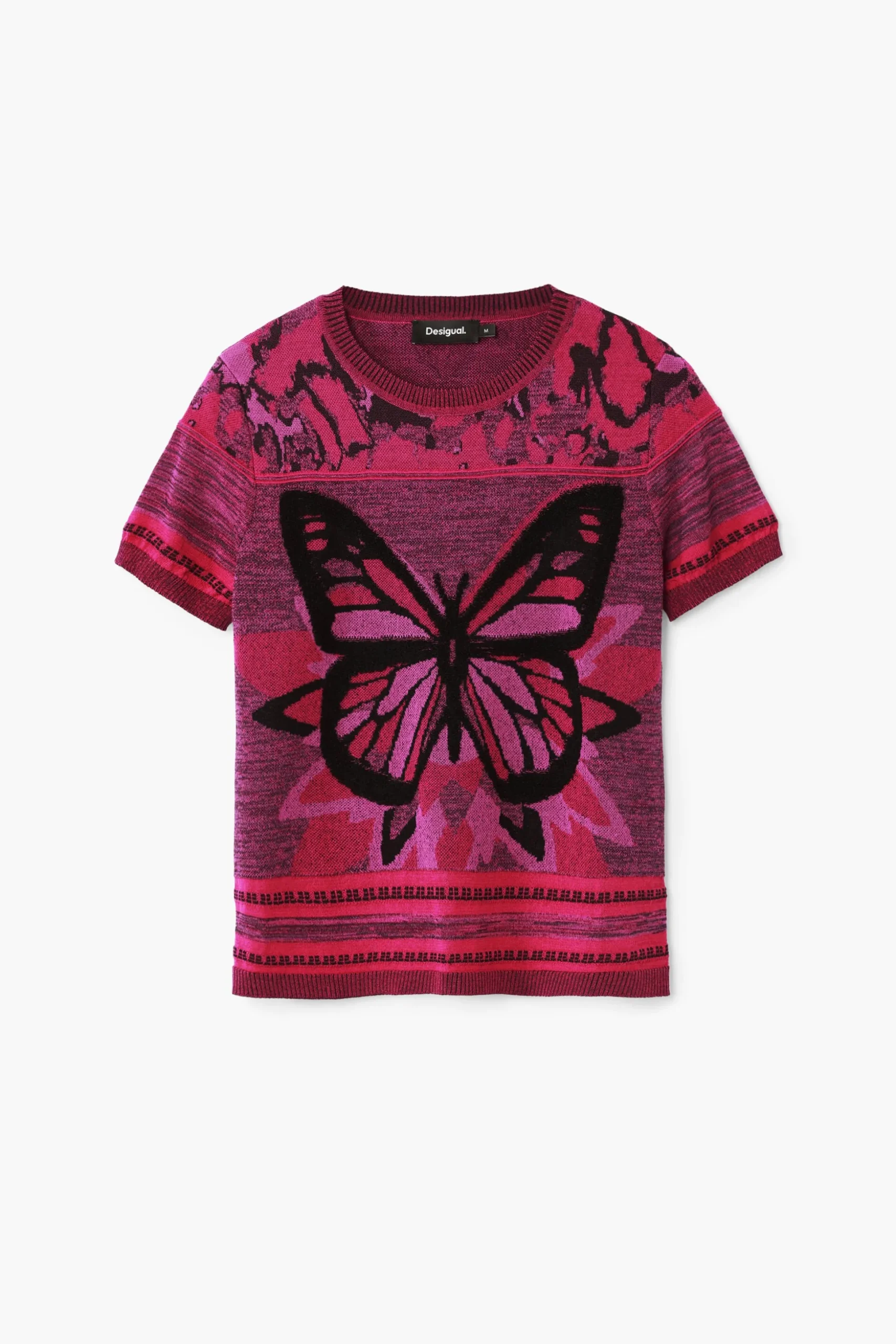 Butterfly knit T-shirt