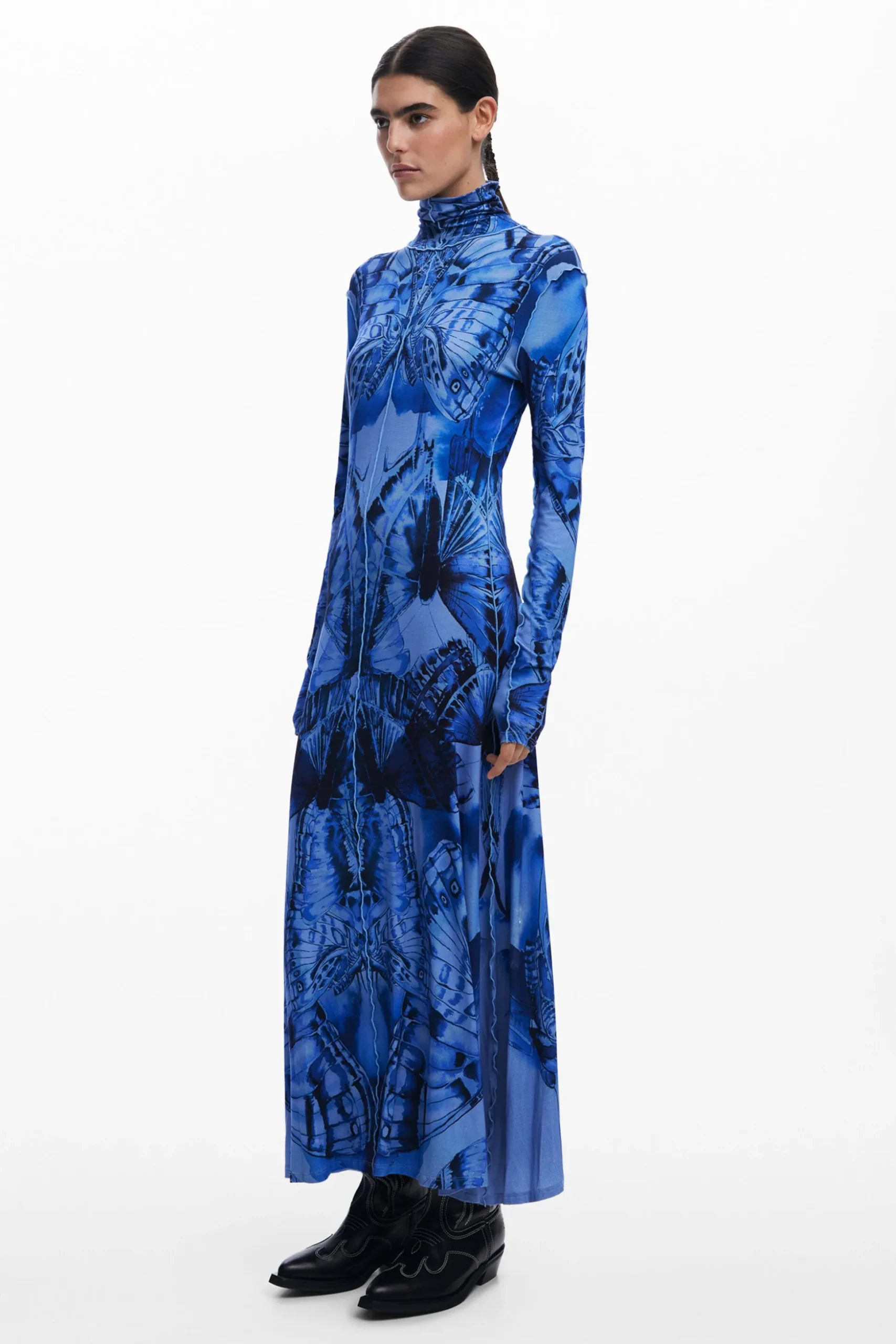 Butterfly midi dress