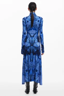 Butterfly midi dress