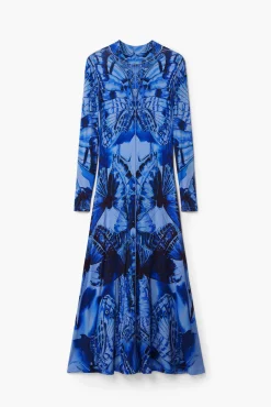 Butterfly midi dress