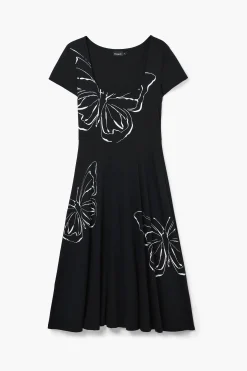 Butterfly midi dress