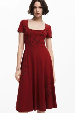 Butterfly midi dress
