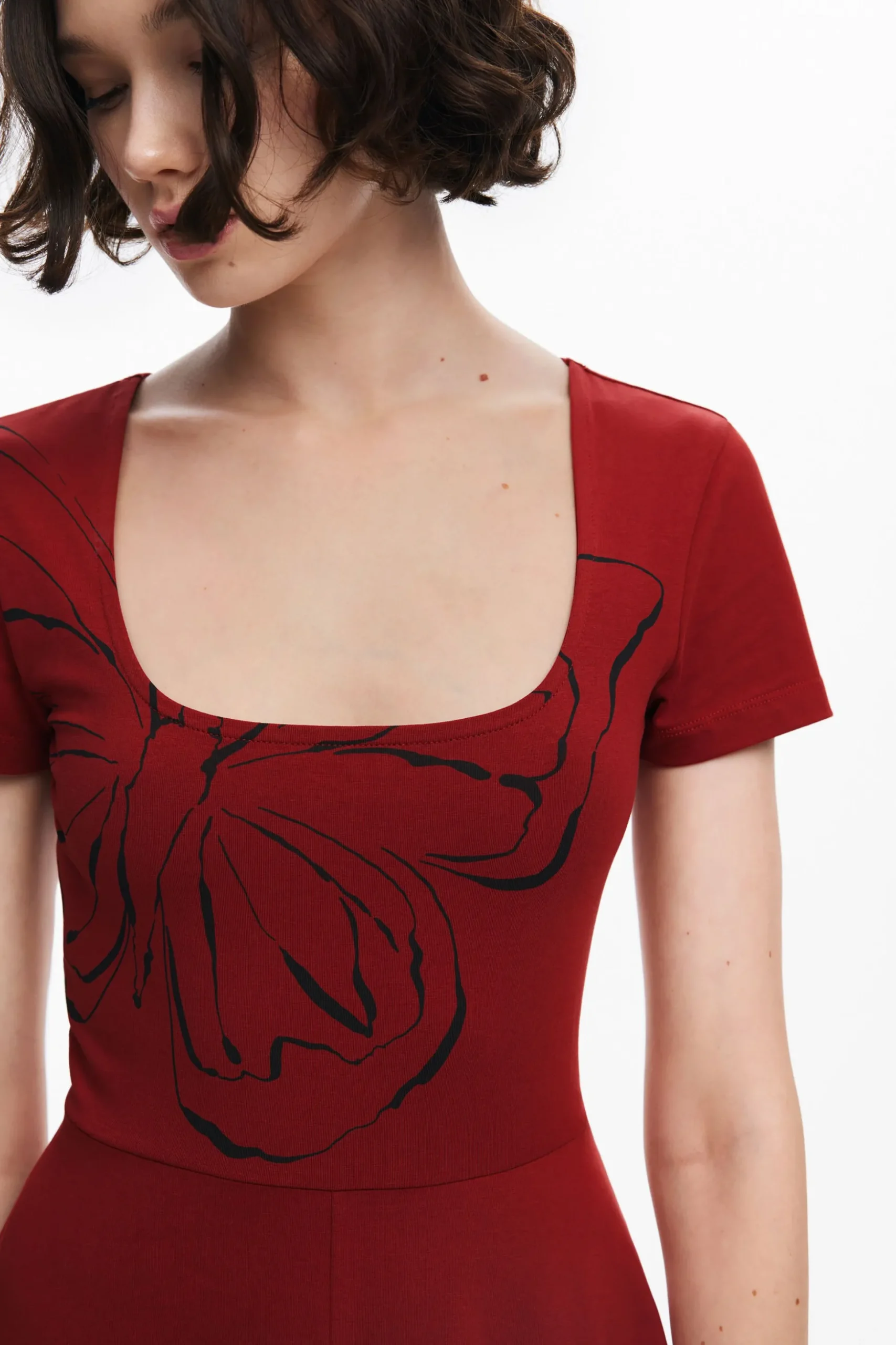 Butterfly midi dress