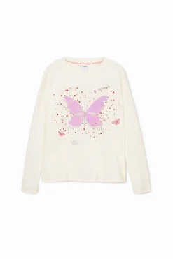 Butterfly print T-shirt