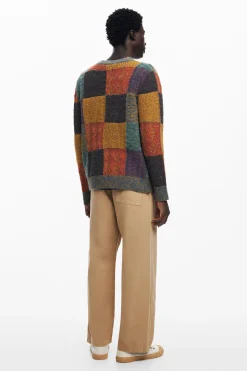 Checked cardigan