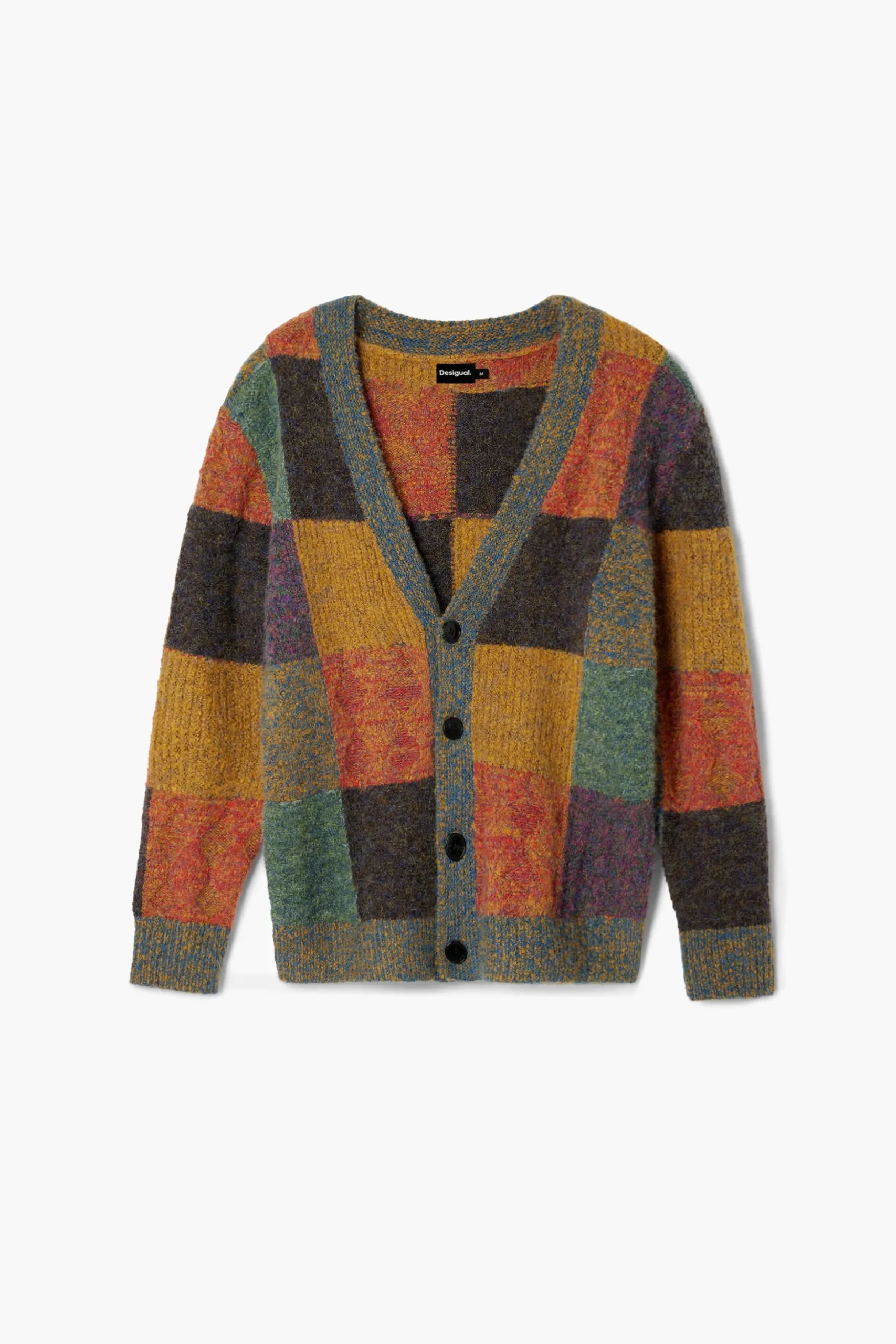 Checked cardigan