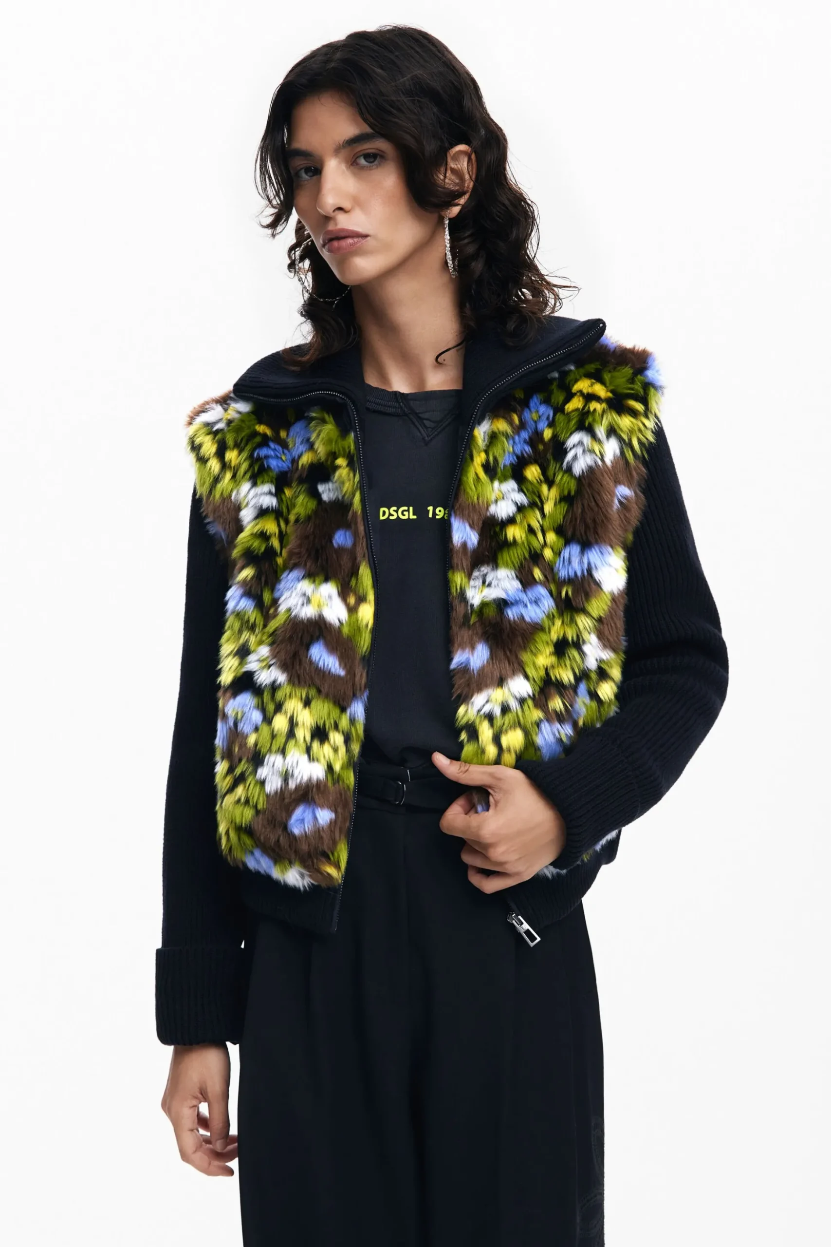 Combined floral jacket
