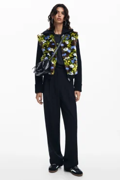 Combined floral jacket