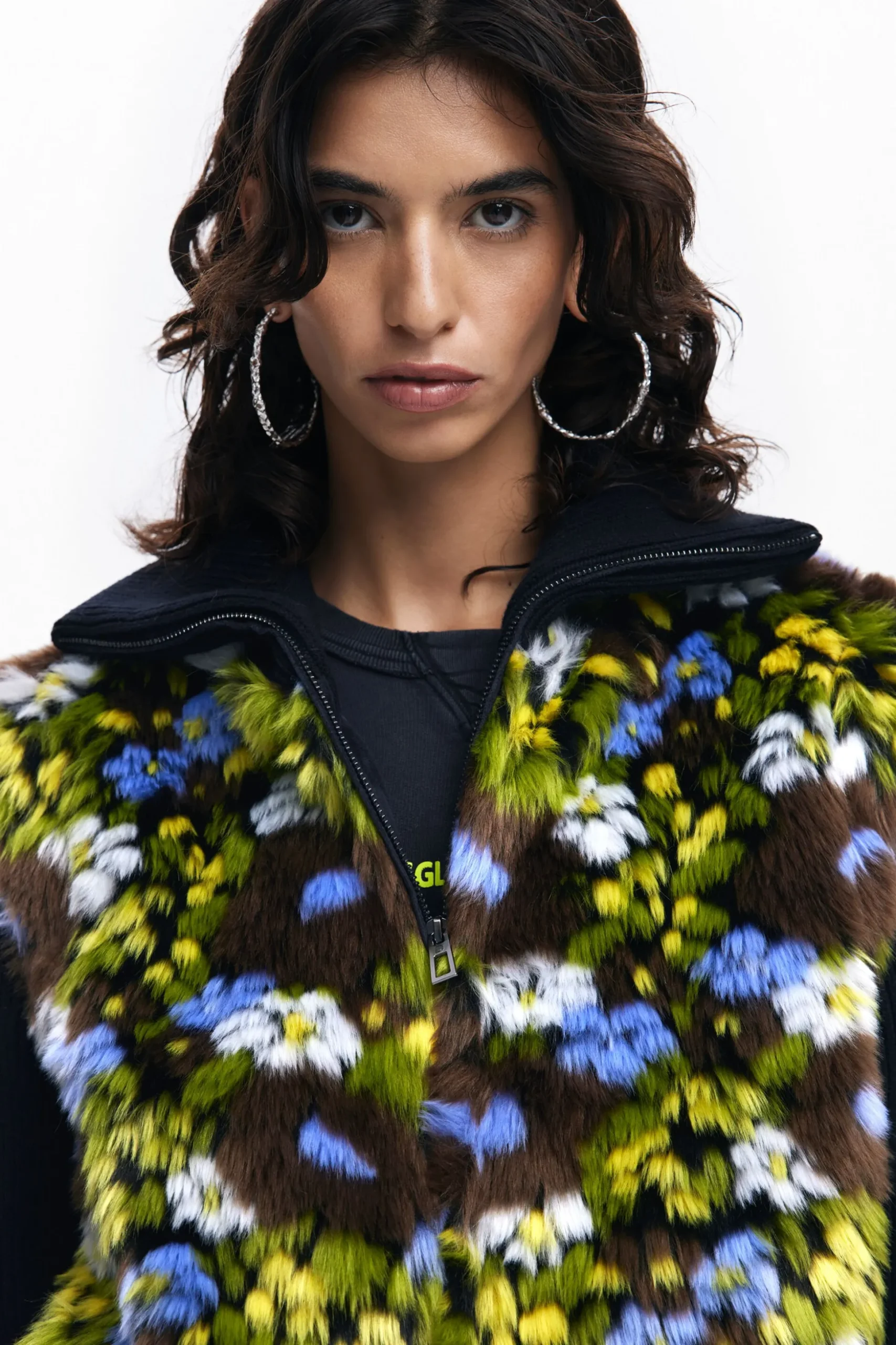 Combined floral jacket