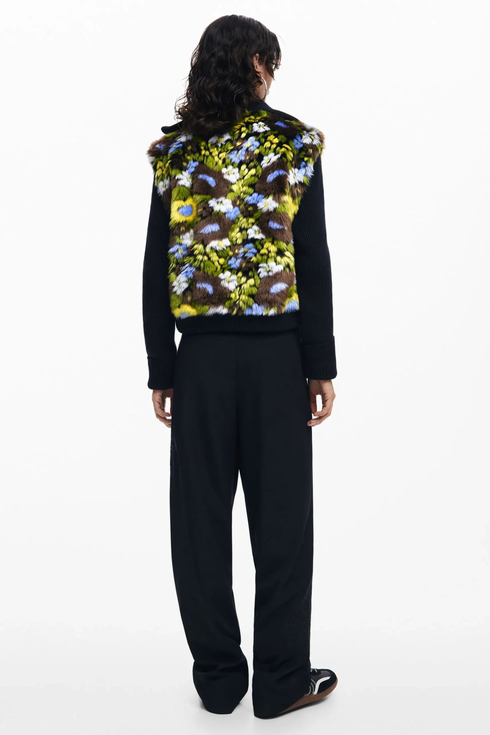 Combined floral jacket