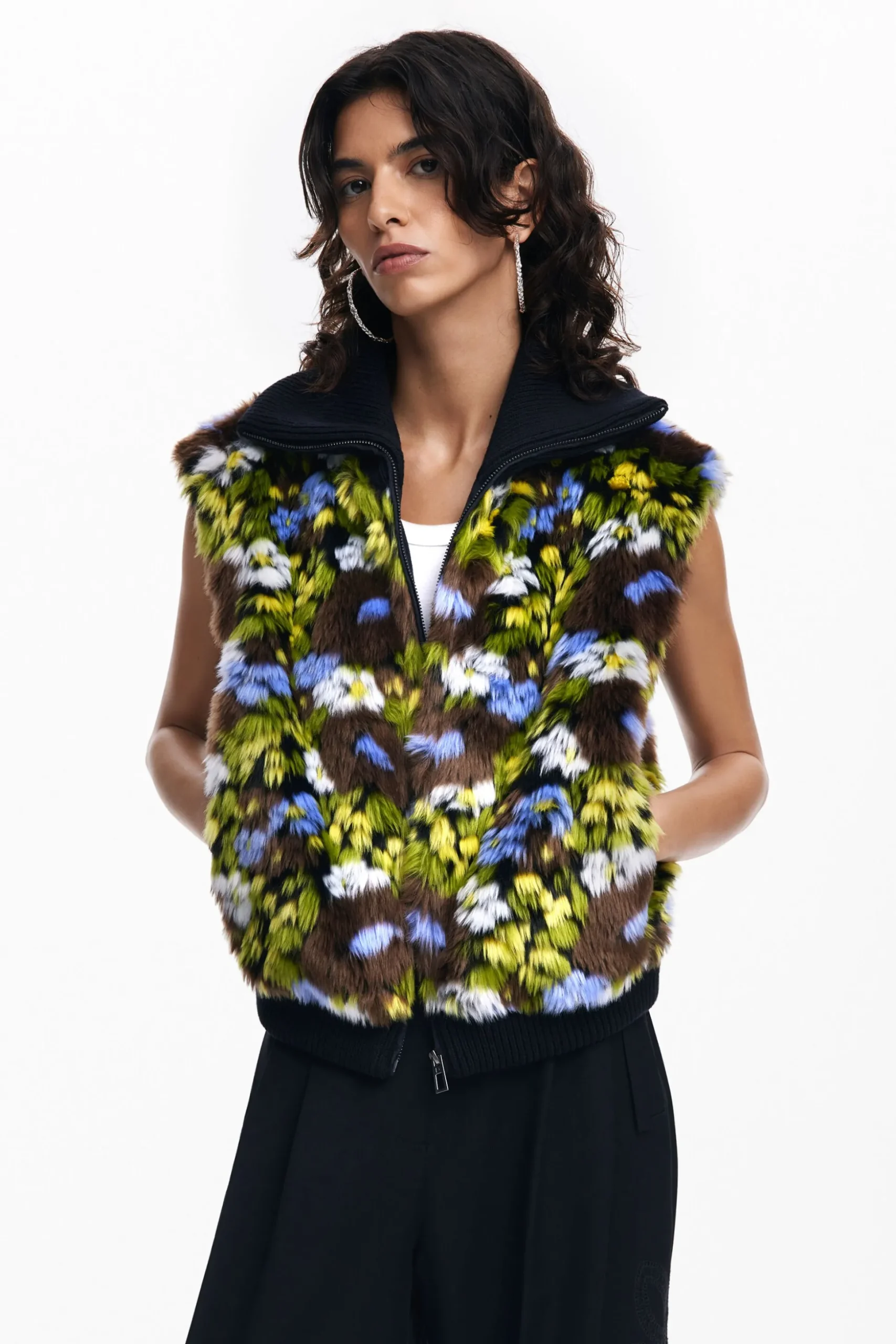 Combined floral jacket