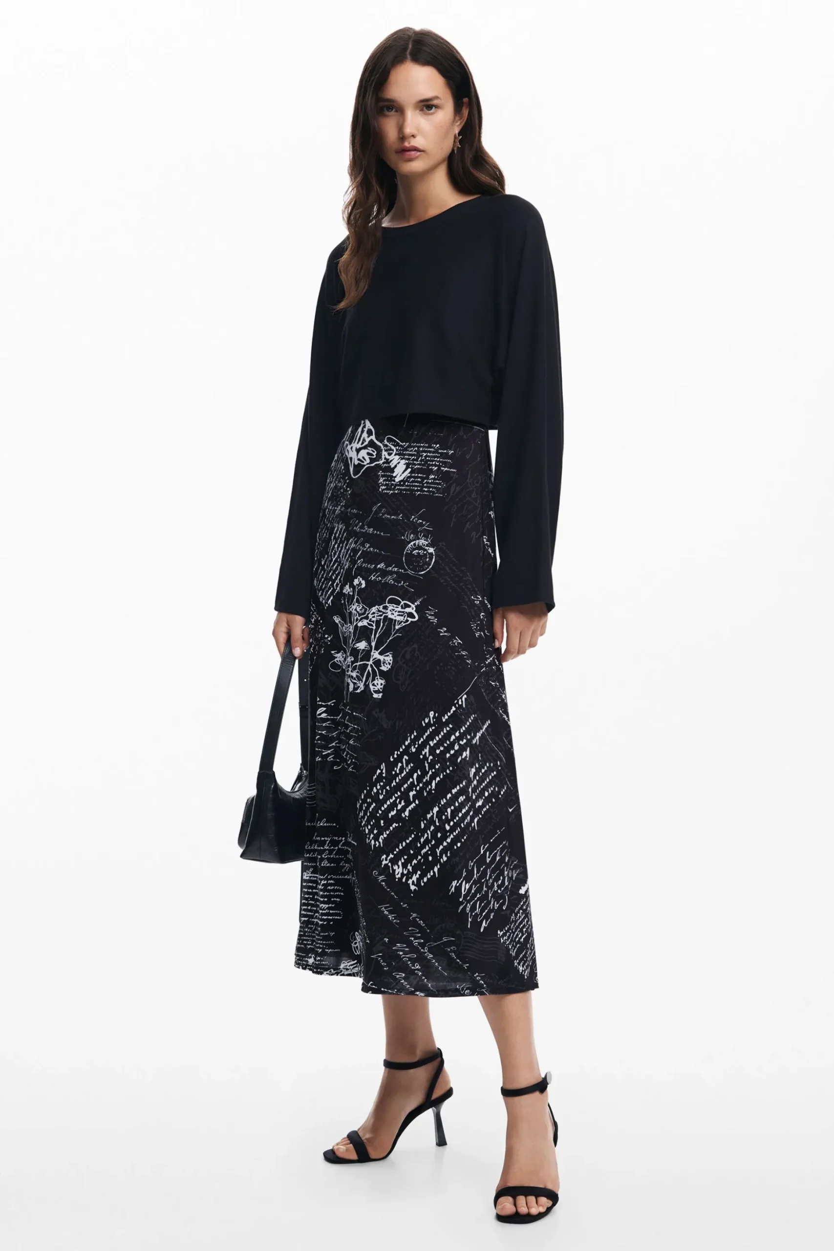 Combined midi dress