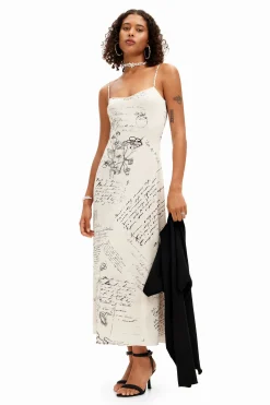 Combined midi dress