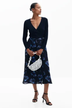 Combined midi dress