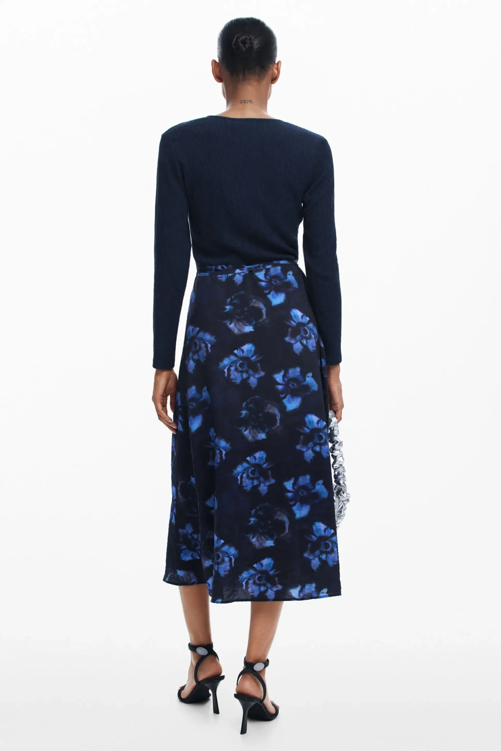 Combined midi dress