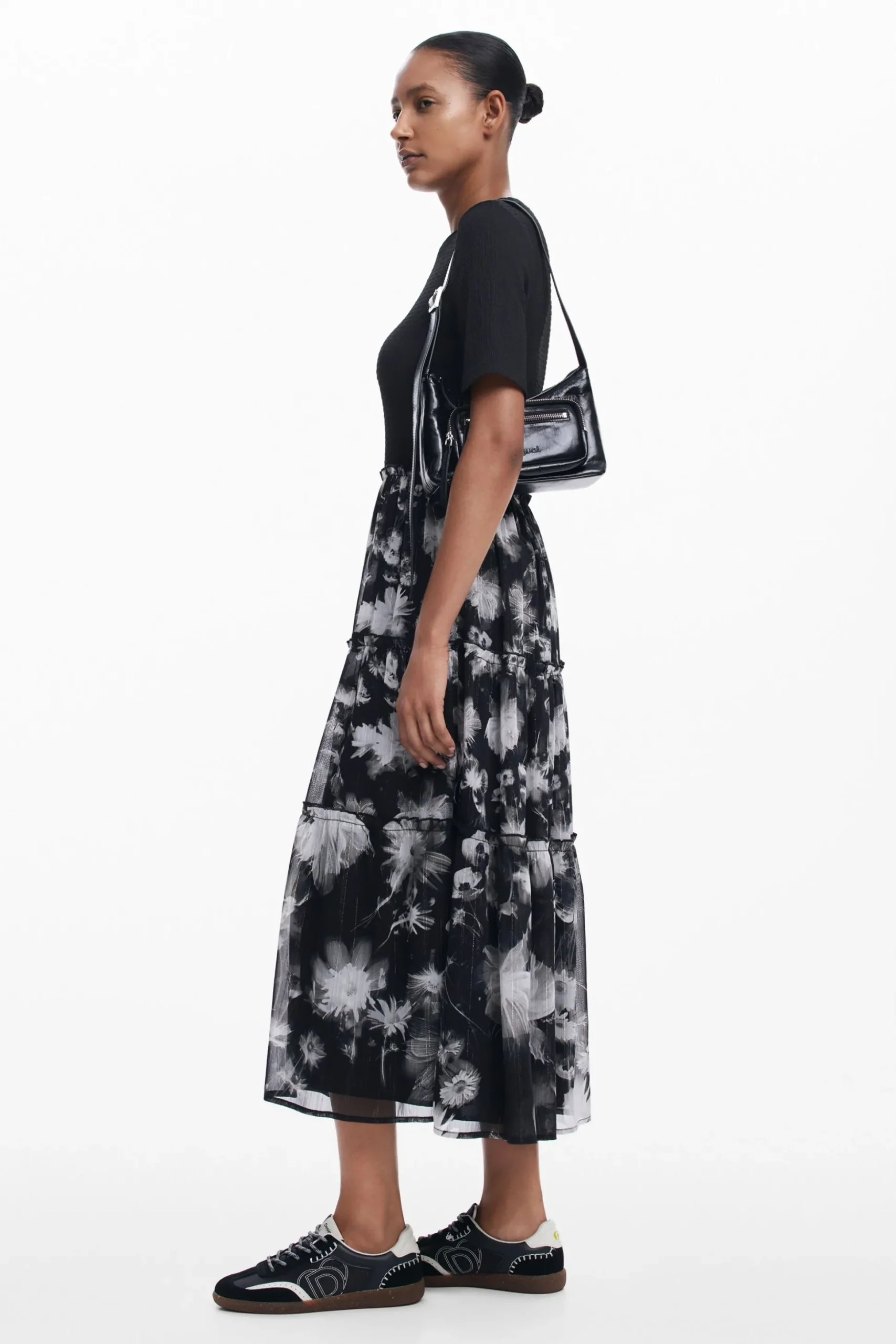 Combined midi dress