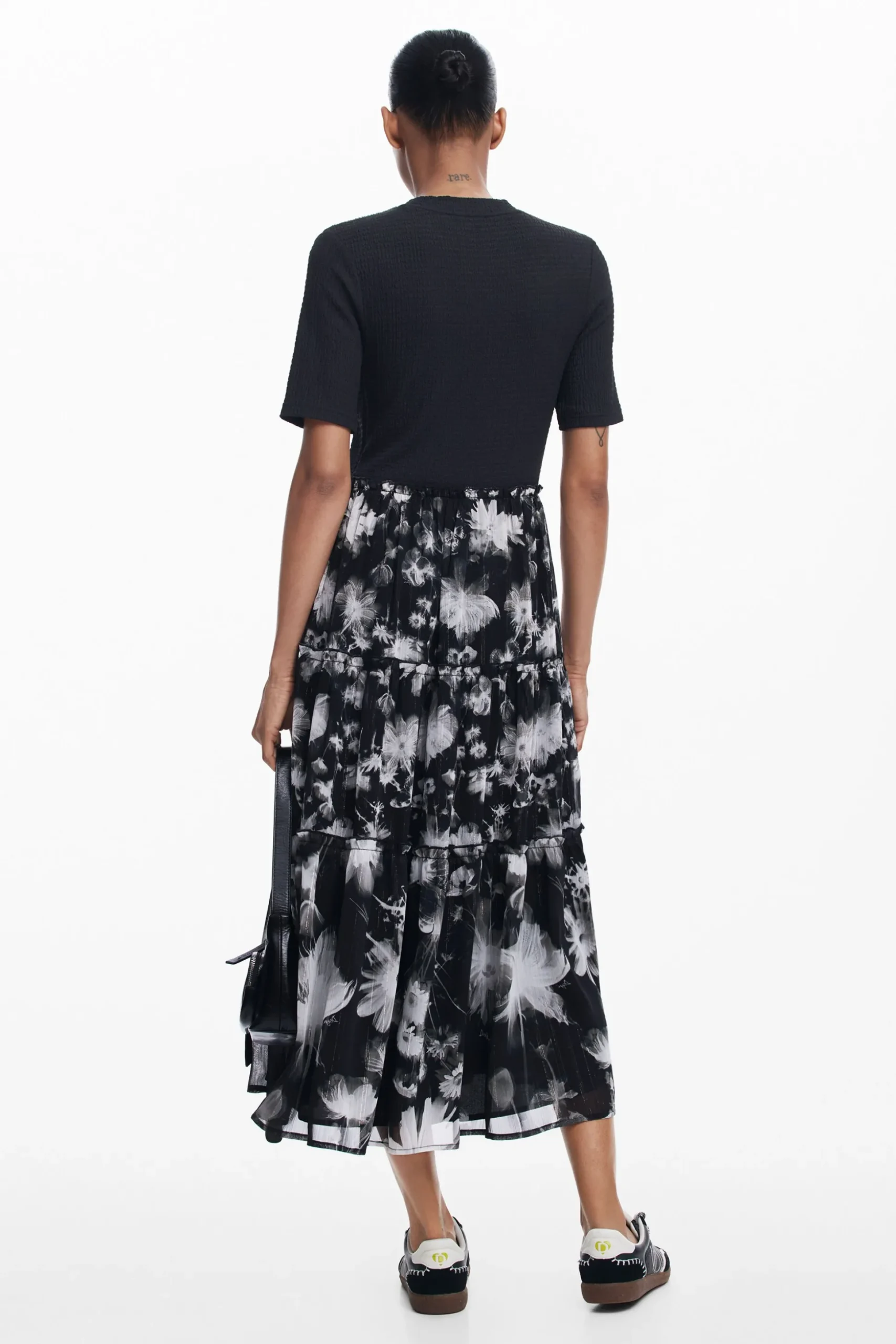 Combined midi dress
