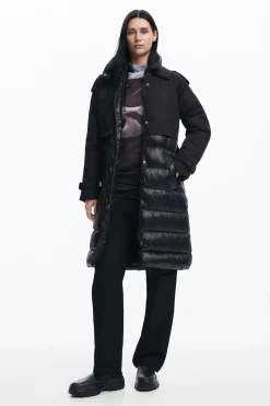Combined padded coat
