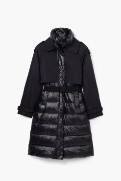 Combined padded coat