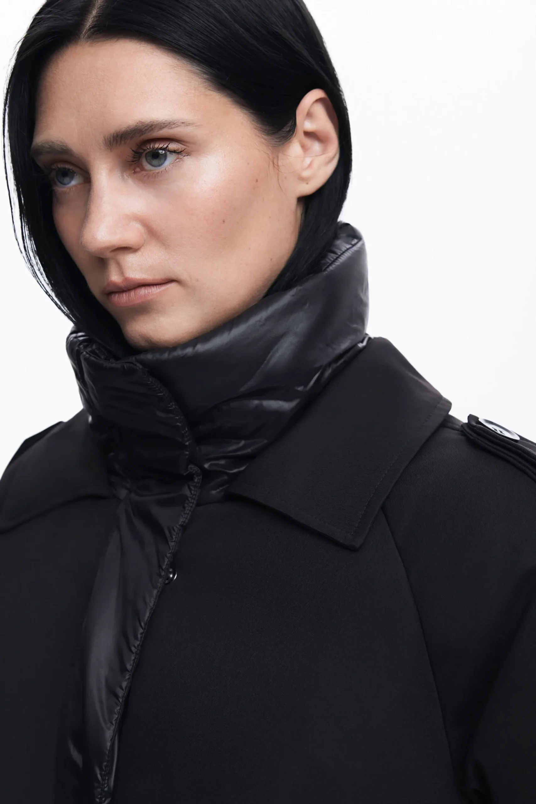 Combined padded coat