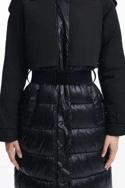 Combined padded coat