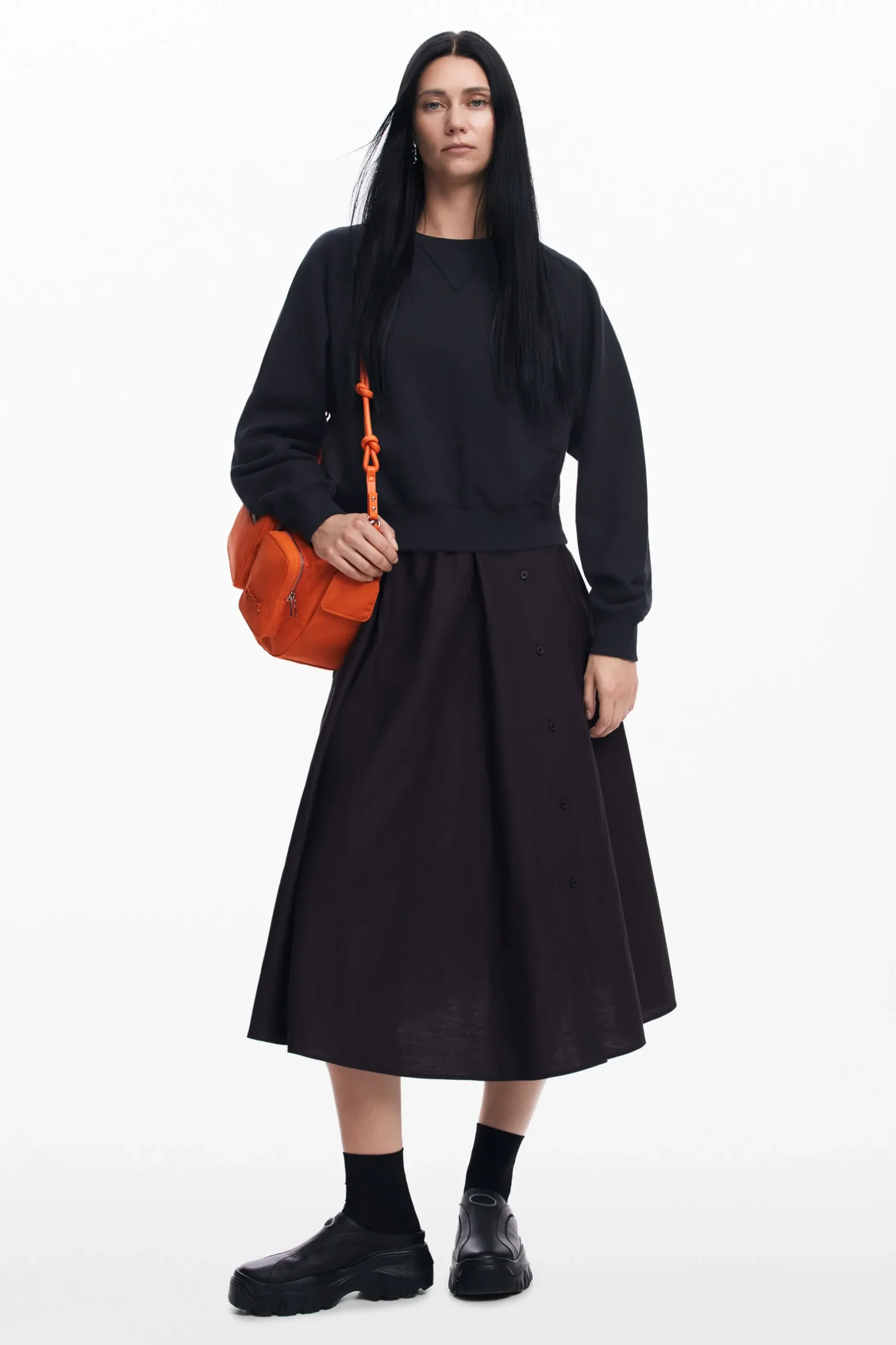 Combined plain dress