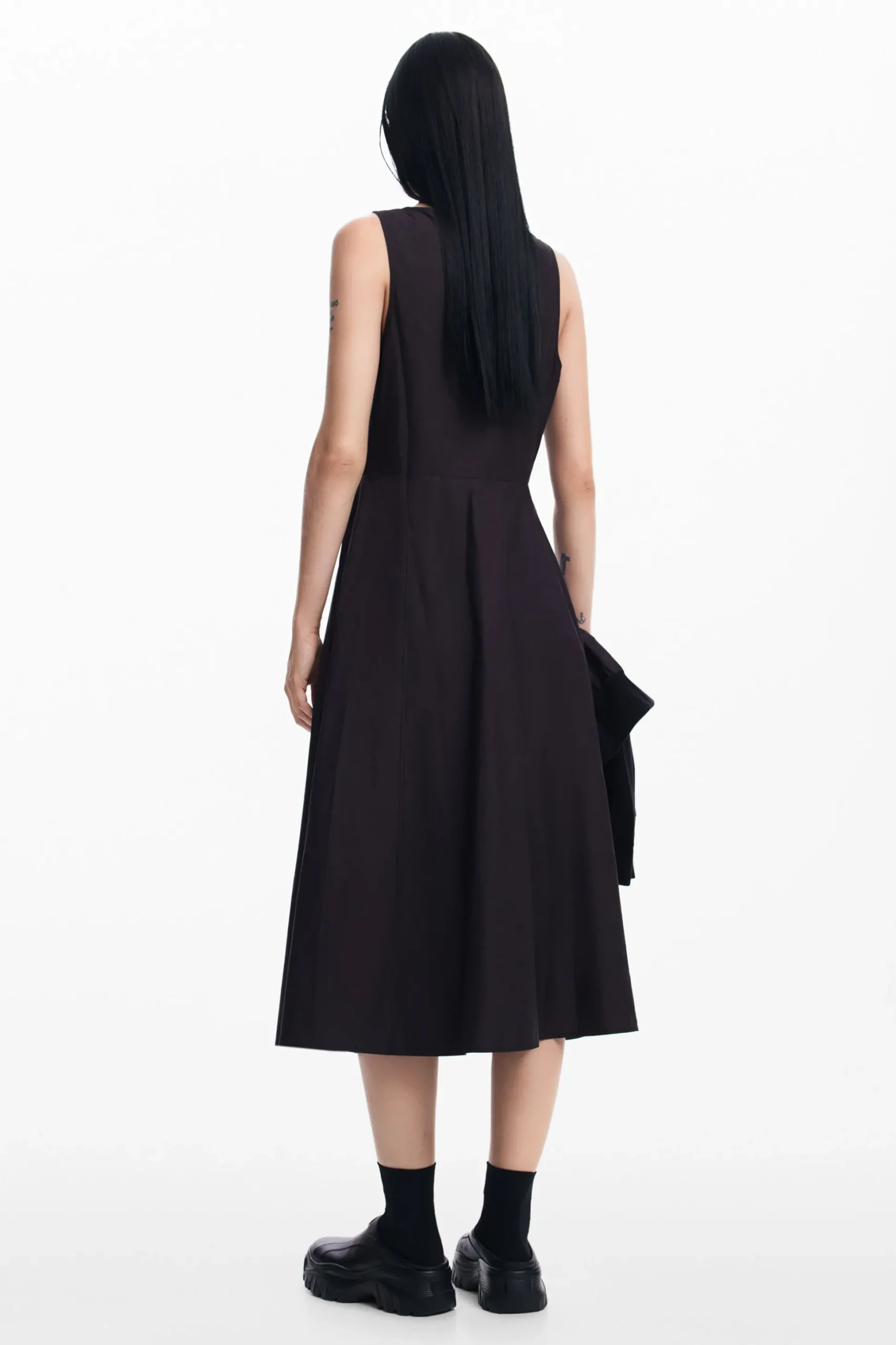 Combined plain dress