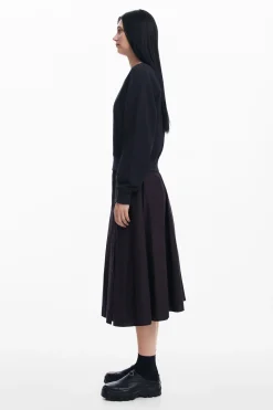 Combined plain dress