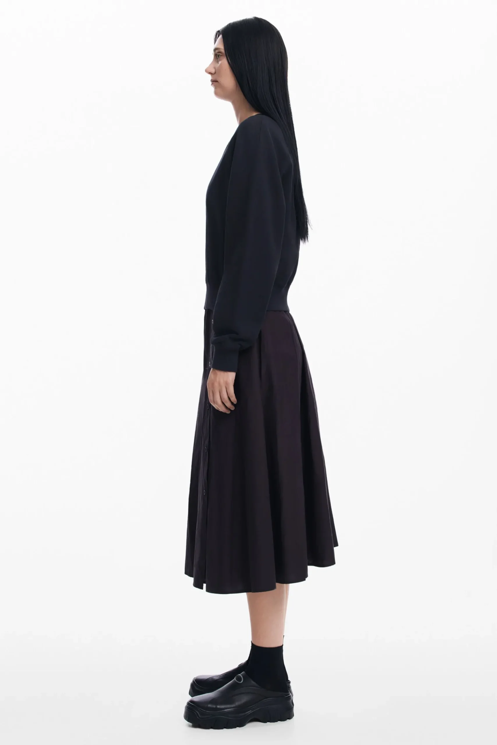 Combined plain dress