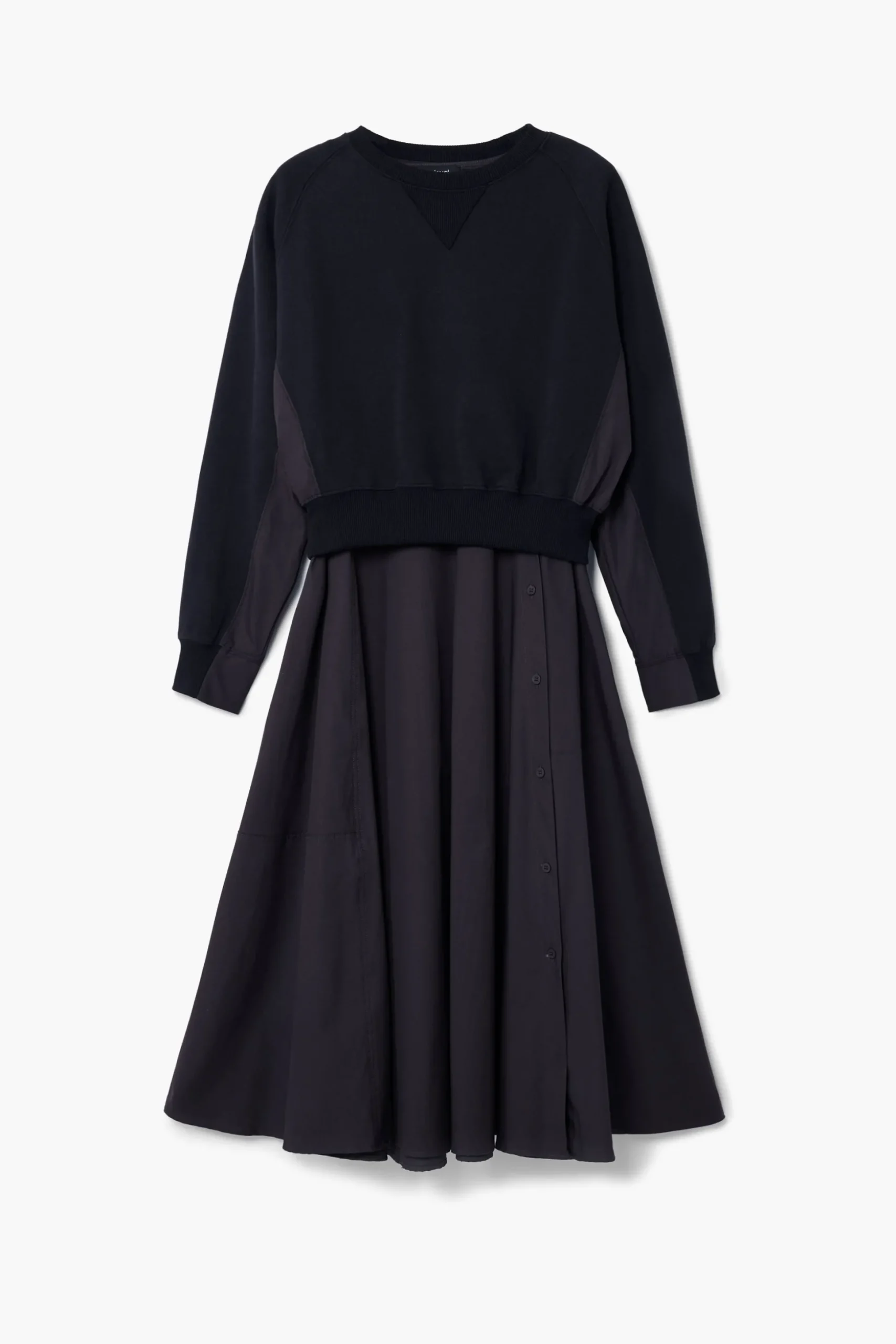 Combined plain dress