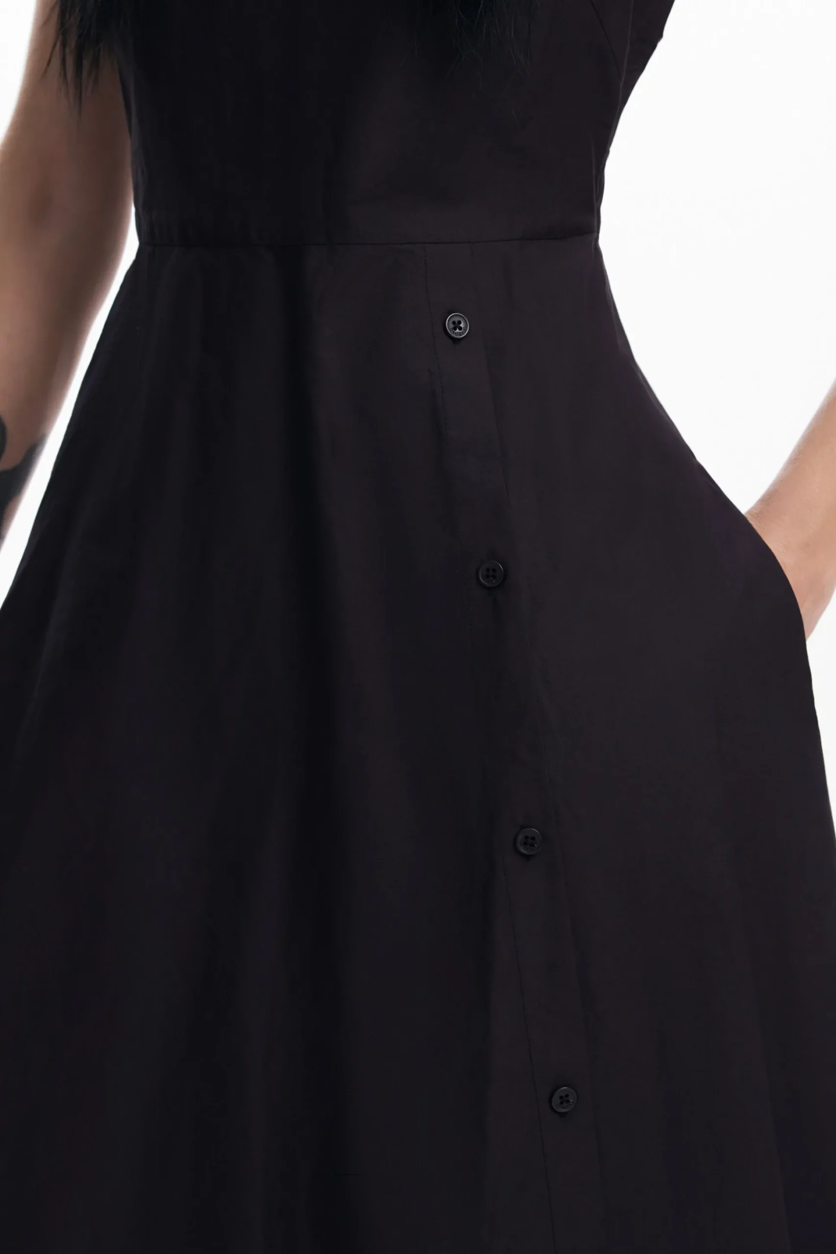 Combined plain dress