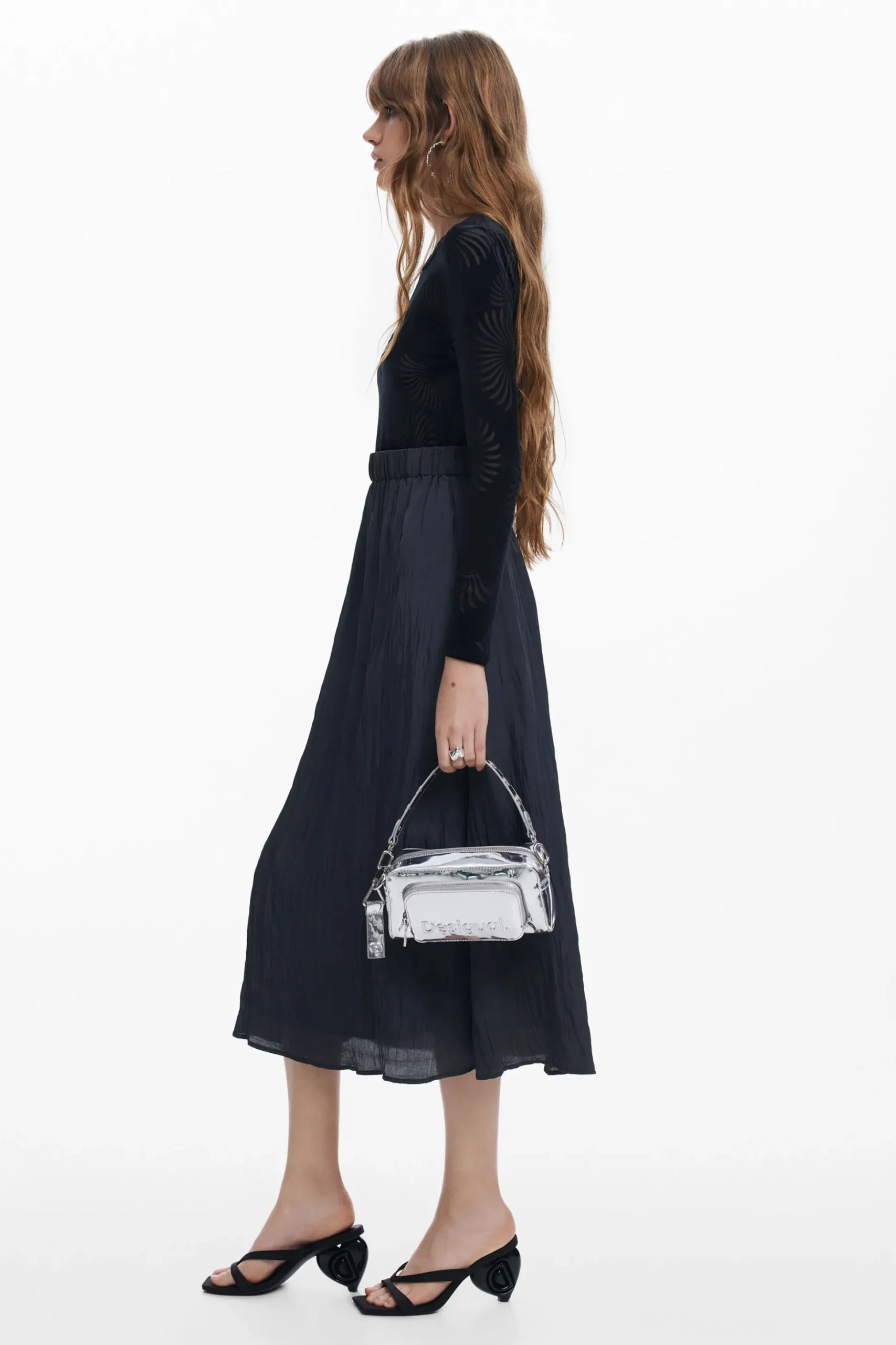Combined print dress