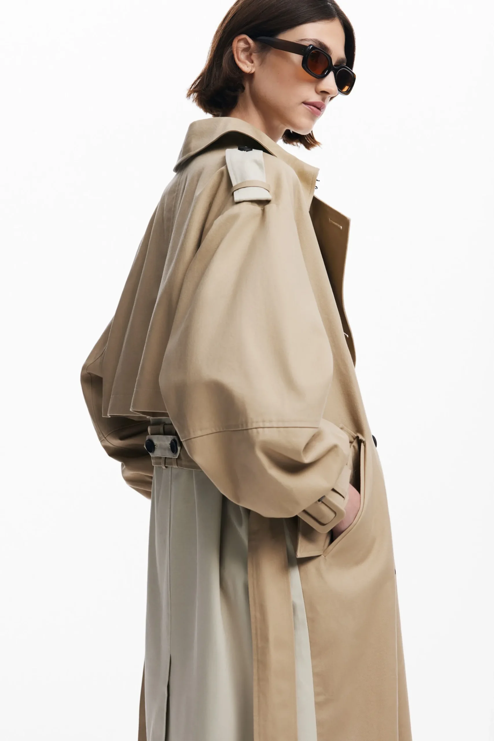 Combined trench coat
