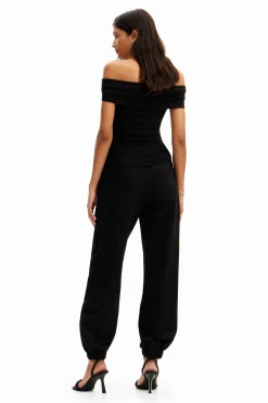 Contrast jogger jeans