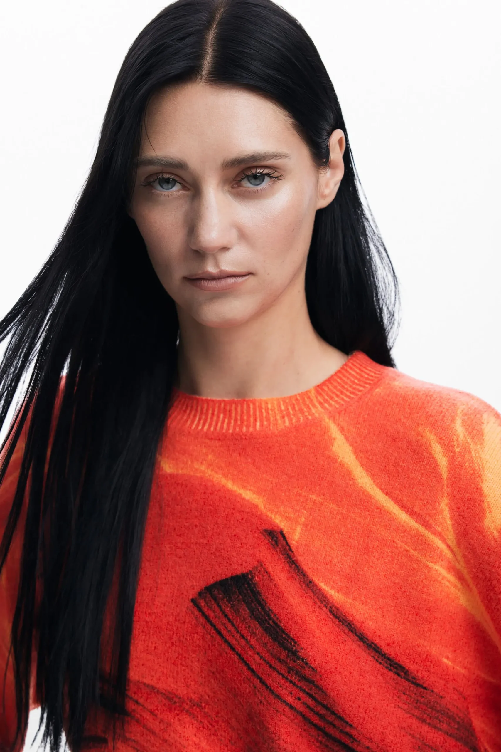 Contrast sweater