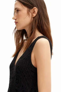 Crochet short dress