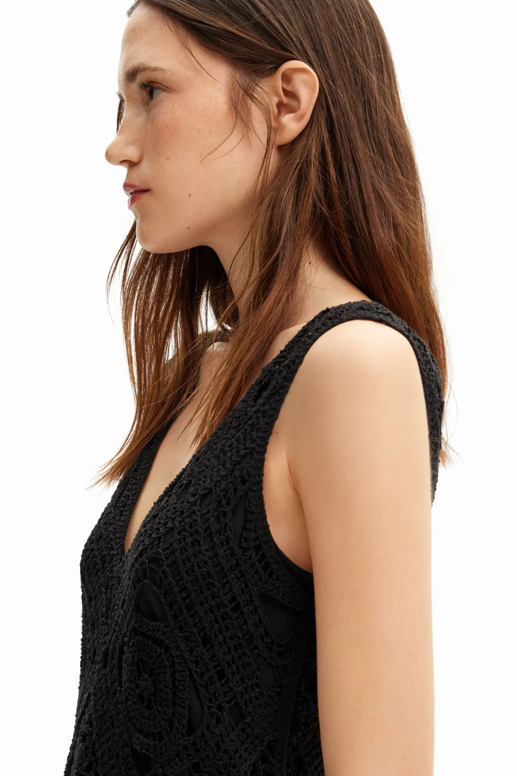 Crochet short dress